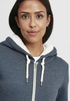 OXMO OxbinjaFelpa Con ZipInsignia Blue Melange Donna Felpe 1OX21J00P-K11 -Zalando outlet 0000db49bf424f24b09fd8de4383b80b