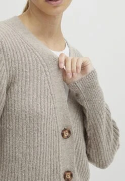 OXMO Oxnorene - Cardigan - Cement Melange -Zalando outlet 0461dfb00a7c47f8a4937504ab15bb30