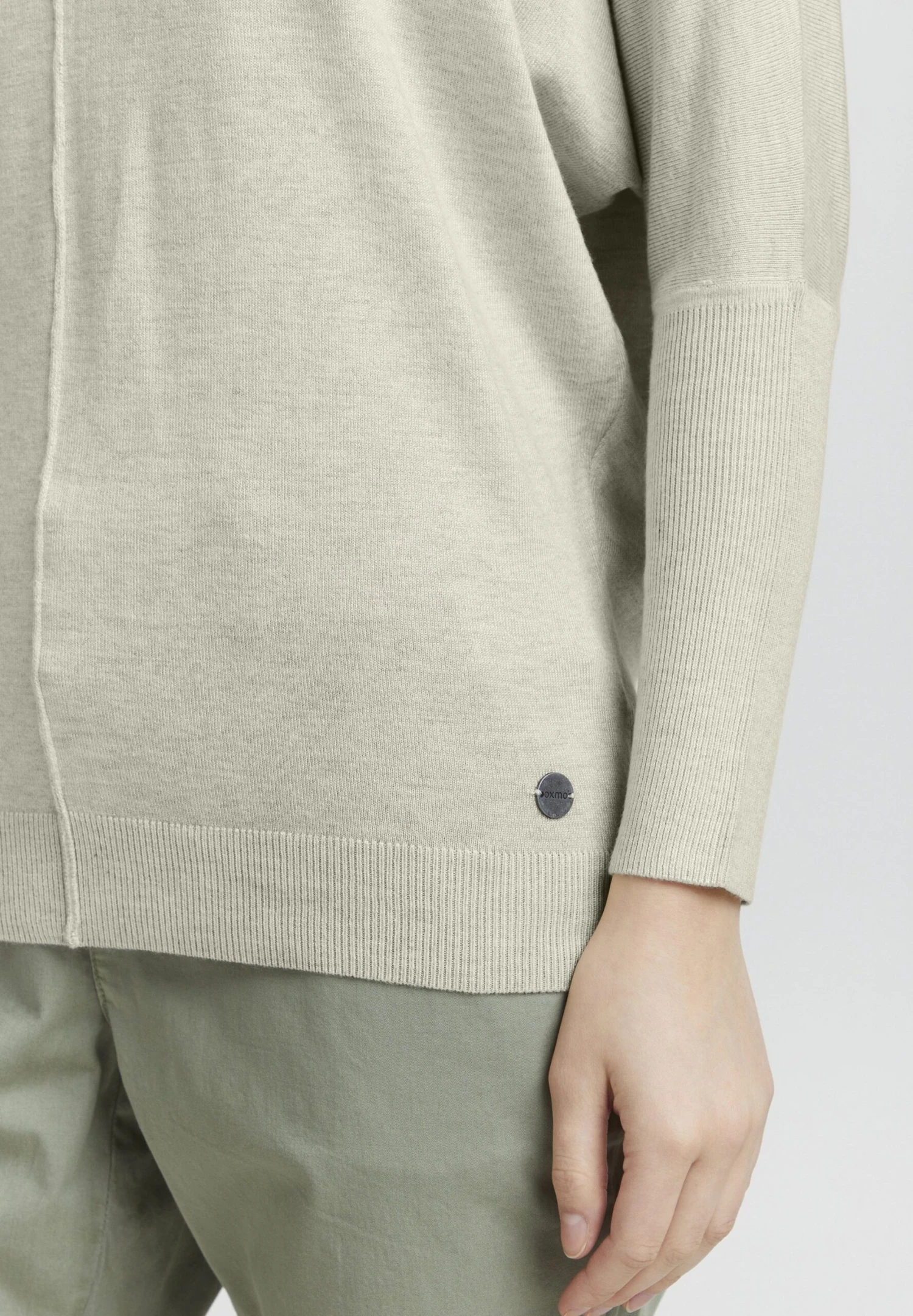 OXMO OxherdisMaglioneOyster Grey Melange Donna Maglieria 1OX21I02A-Q11 5 OXMO OxherdisMaglioneOyster Grey Melange Donna Maglieria 1OX21I02A-Q11 - immagine 5