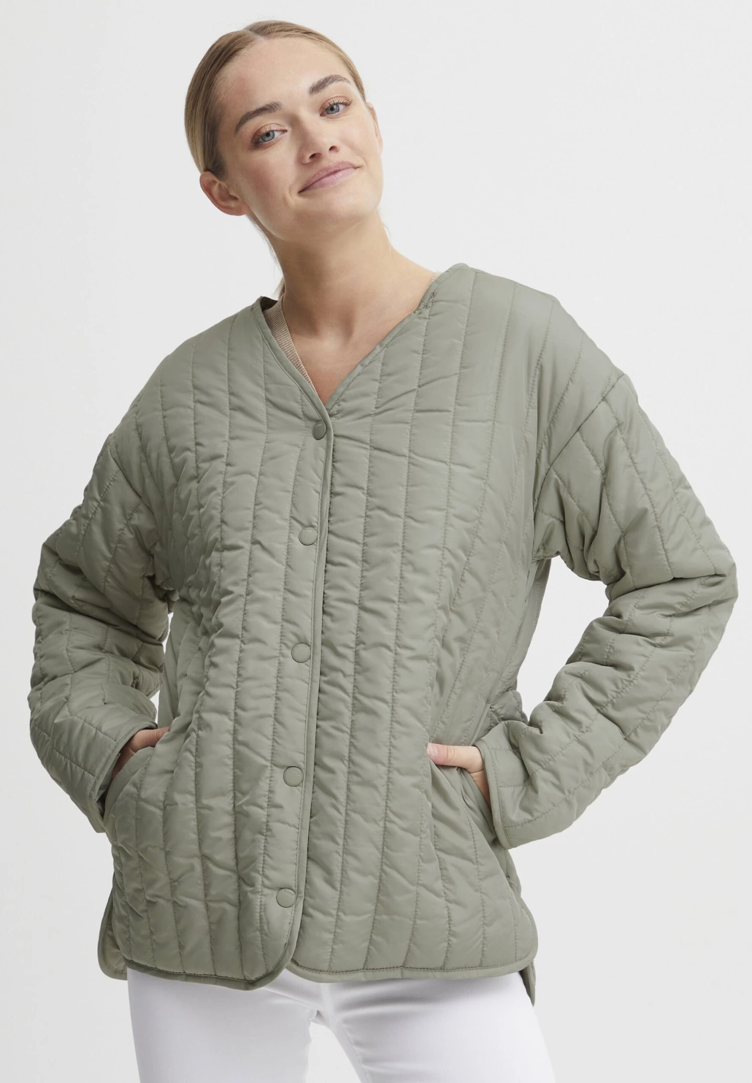 OXMO Oxsaggy - Giacca Da Mezza Stagione - Seagrass 1 OXMO Oxsaggy - Giacca Da Mezza Stagione - Seagrass