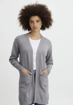 OXMO OxritianaCardiganMid Grey Melange Donna Maglieria 1OX21I02E-C11