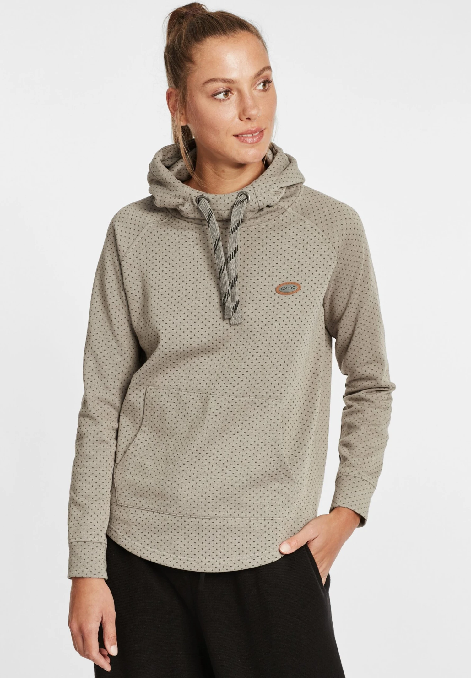 OXMO OxaminaFelpa Con CappuccioGrey Melange Donna Felpe 1OX21J00U-C12 1 OXMO OxaminaFelpa Con CappuccioGrey Melange Donna Felpe 1OX21J00U-C12