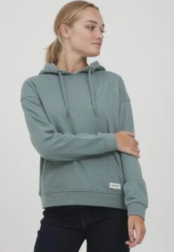 OXMO Oxgreta - Felpa Con Cappuccio - Goblin Green