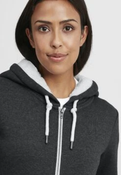 OXMO OxbinjaFelpa Con ZipDark Grey Melange Donna Felpe 1OX21J00P-C12 -Zalando outlet 21cce73666ae49cc8cbc725c83976288