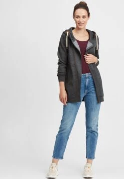 OXMO Oxvicky - Felpa Con Zip - Dar Grey M -Zalando outlet 244d6a449e66471fbbb03b9333414222