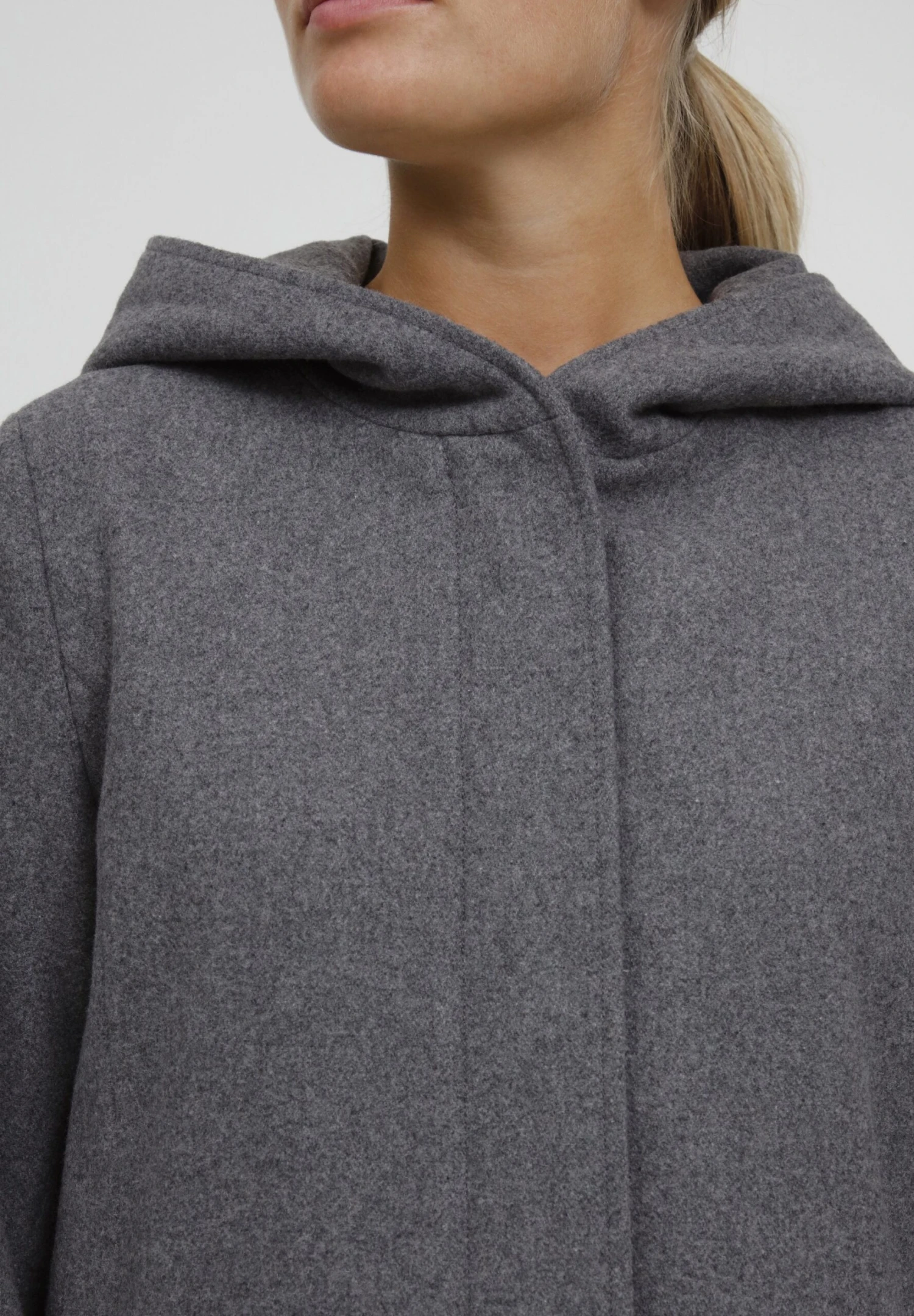OXMO Oxnelina - Cappotto Invernale - Medium Grey Melange 4 OXMO Oxnelina - Cappotto Invernale - Medium Grey Melange - immagine 4