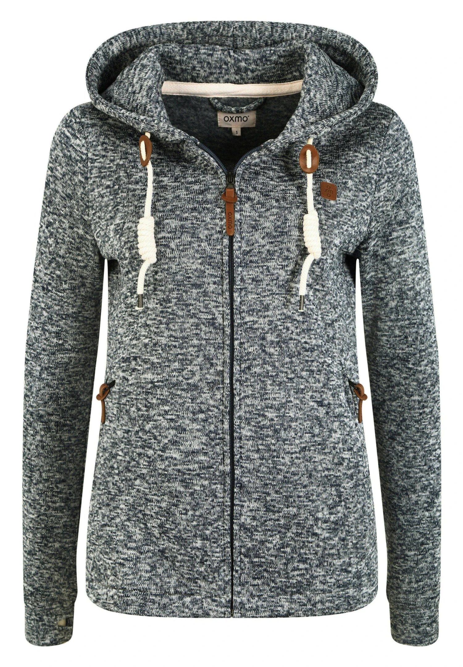 OXMO Oxthory - Felpa Con Zip - Dark Grey 6 OXMO Oxthory - Felpa Con Zip - Dark Grey - immagine 6