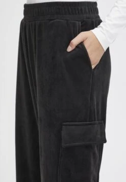OXMO Itala- Pantaloni Cargo - Black -Zalando outlet 2c9eb3cf4be640b2bab4b054ba88f104