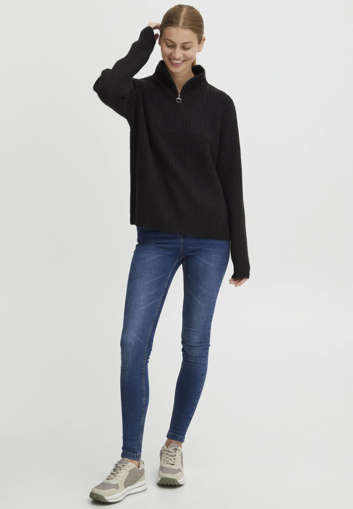 OXMO OxsalineMaglioneBlack Donna Maglieria 1OX21I02M-Q12 2 OXMO OxsalineMaglioneBlack Donna Maglieria 1OX21I02M-Q12 - immagine 2