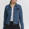 OXMO OxfriaGiacca Di JeansMid Blue Denim Donna Giacche E Blazer 1OX21G019-K11
