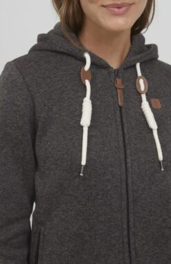 OXMO OxthoryFelpa Con ZipTrue Black Donna Felpe 1OX21I00T-Q12 -Zalando outlet 34f1350e5e7c4bebb875c42f86d24274