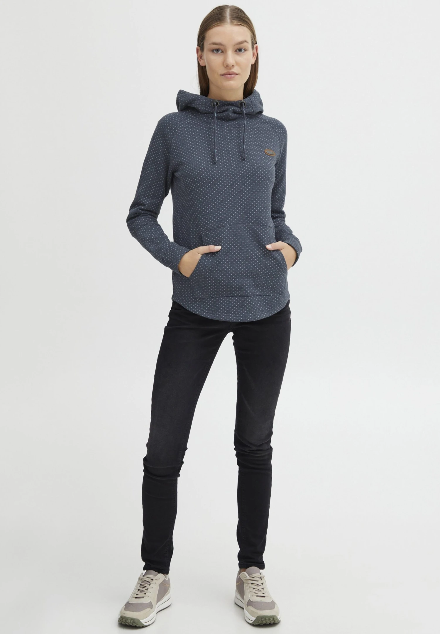 OXMO OxaminaFelpa Con CappuccioInsignia Blue Melange Donna Felpe 1OX21J00U-K12 2 OXMO OxaminaFelpa Con CappuccioInsignia Blue Melange Donna Felpe 1OX21J00U-K12 - immagine 2