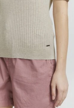 OXMO RionaT-Shirt BasicOystergrer Melange Donna T-shirt E Top 1OX21D01C-Q11 -Zalando outlet 38944142025a4a46be5145fa94cf747e