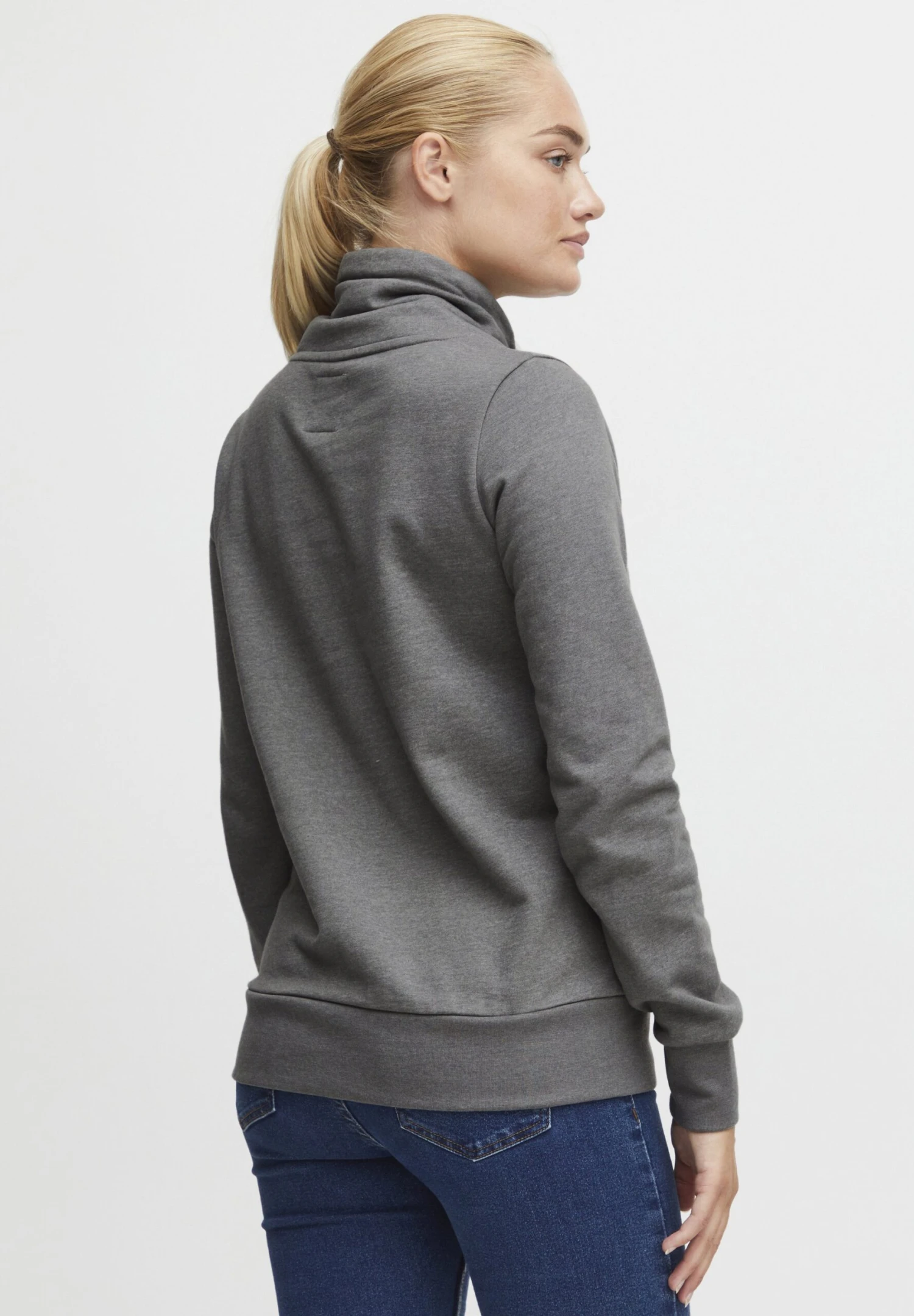 OXMO UdineFelpaMedium Grey Melange Donna Felpe 1OX21J01E-C12 3 OXMO UdineFelpaMedium Grey Melange Donna Felpe 1OX21J01E-C12 - immagine 3
