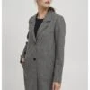 OXMO Oxneta - Cappotto Classico - Medium Grey Melange