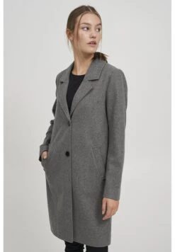OXMO Oxneta - Cappotto Classico - Medium Grey Melange