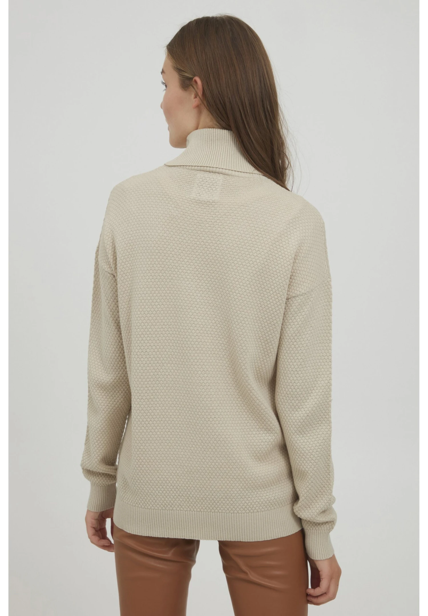 OXMO OxsinaMaglioneOyster Gray Donna Maglieria 1OX21I00U-C11 3 OXMO OxsinaMaglioneOyster Gray Donna Maglieria 1OX21I00U-C11 - immagine 3