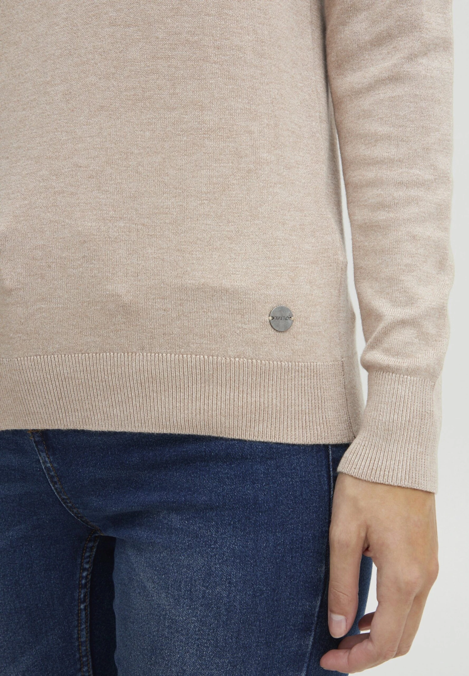 OXMO KatjaMaglioneCement Melange Donna Maglieria 1OX21I02N-C11 5 OXMO KatjaMaglioneCement Melange Donna Maglieria 1OX21I02N-C11 - immagine 5