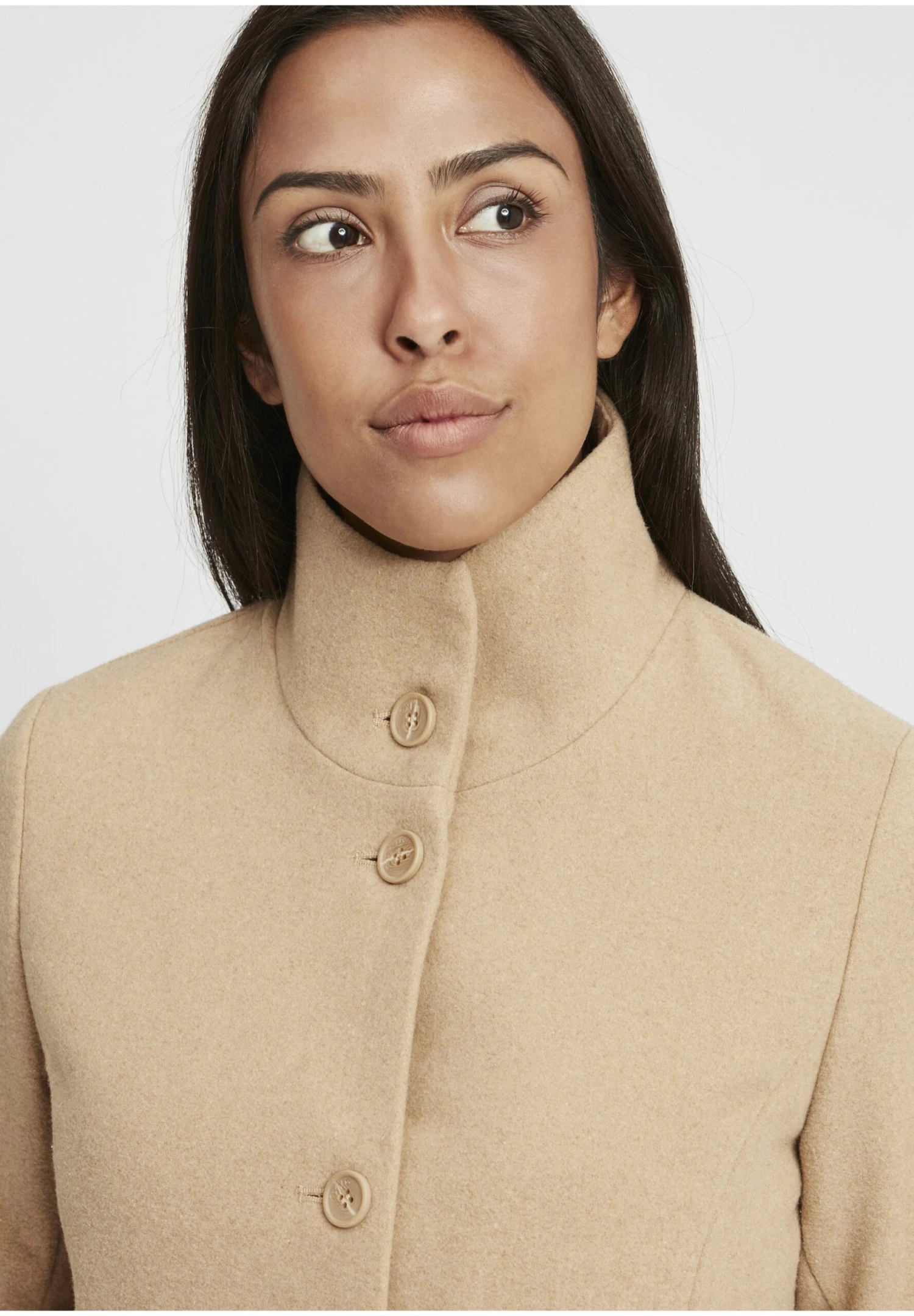 OXMO OxhermyCappotto ClassicoDune Melange Donna Cappotti 1OX21U00A-B11 4 OXMO OxhermyCappotto ClassicoDune Melange Donna Cappotti 1OX21U00A-B11 - immagine 4