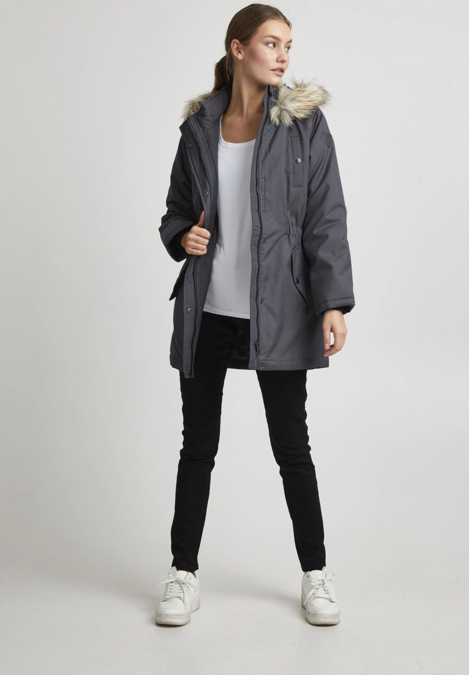 OXMO Oxmaribel - Cappotto Invernale - Grey 2 OXMO Oxmaribel - Cappotto Invernale - Grey - immagine 2