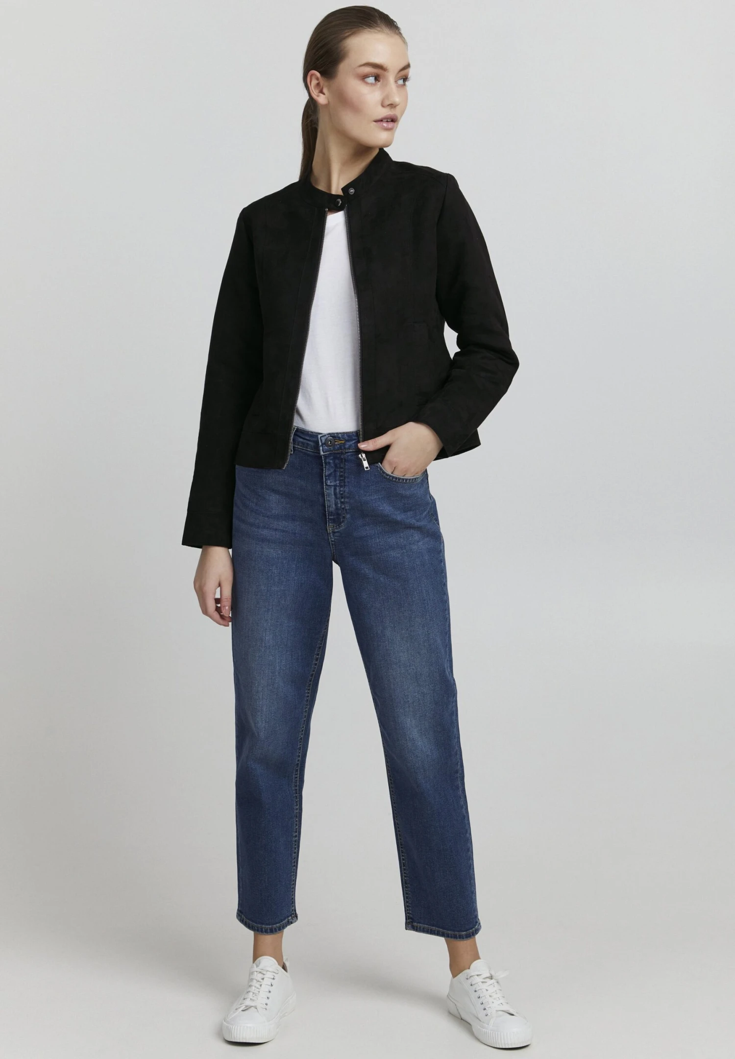 OXMO Peggy - Giacca In Similpelle - Black 2 OXMO Peggy - Giacca In Similpelle - Black - immagine 2