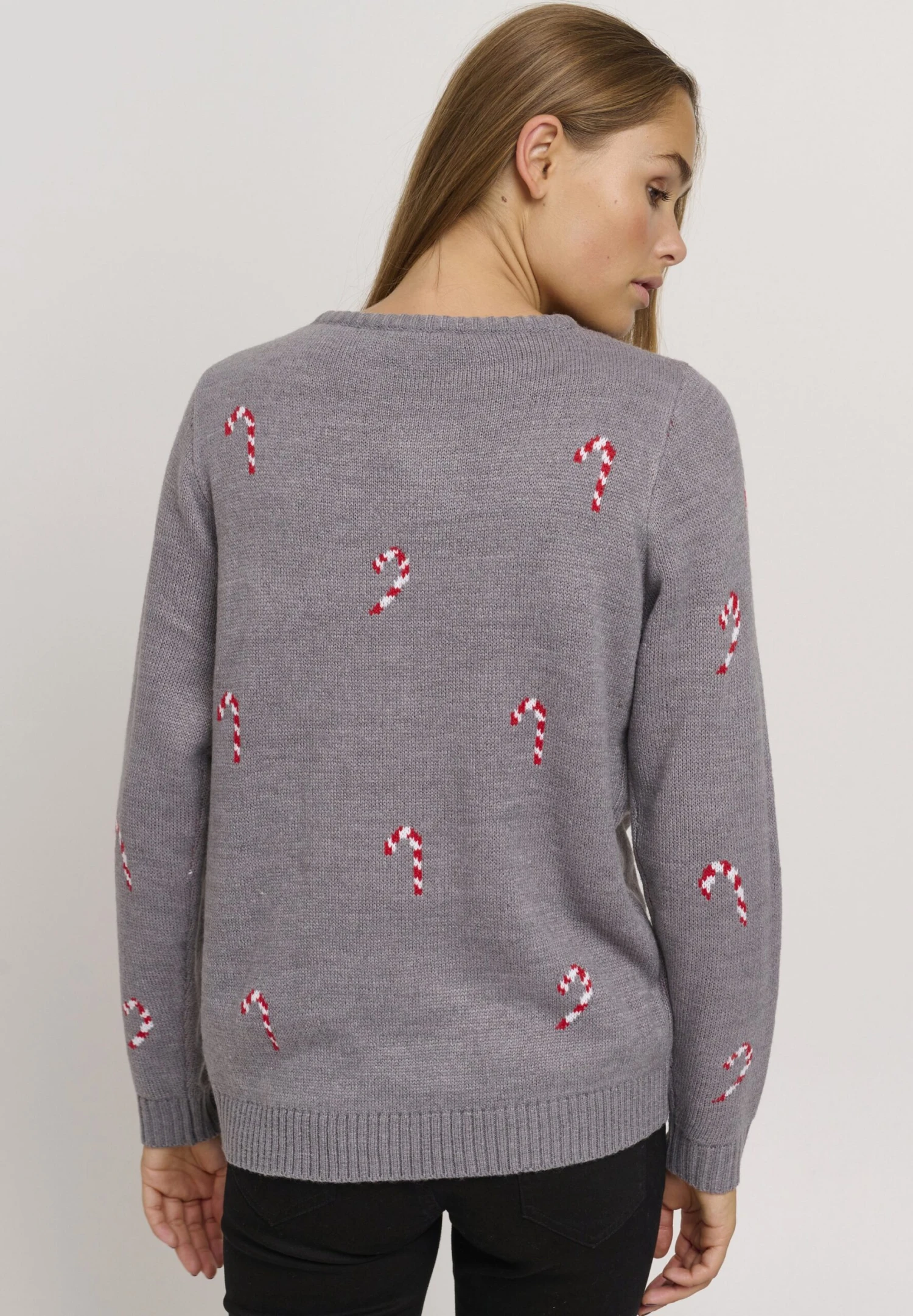 OXMO OxchristelMaglioneMedium Grey Melange Donna Maglieria 1OX21I01R-C11 3 OXMO OxchristelMaglioneMedium Grey Melange Donna Maglieria 1OX21I01R-C11 - immagine 3