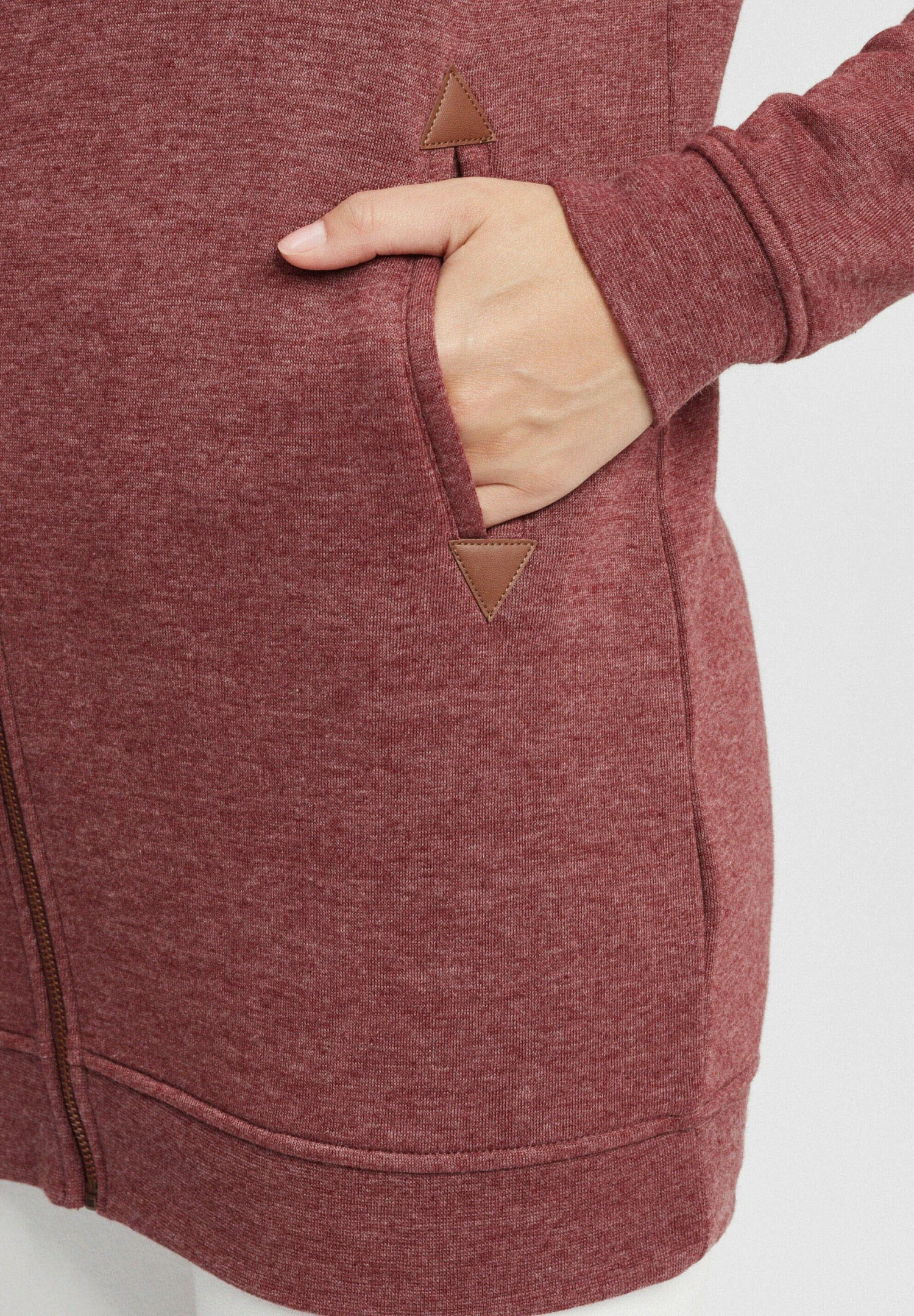 OXMO OxvickyFelpa Con ZipWine R Mel Donna Felpe 1OX21J008-G11 5 OXMO OxvickyFelpa Con ZipWine R Mel Donna Felpe 1OX21J008-G11 - immagine 5