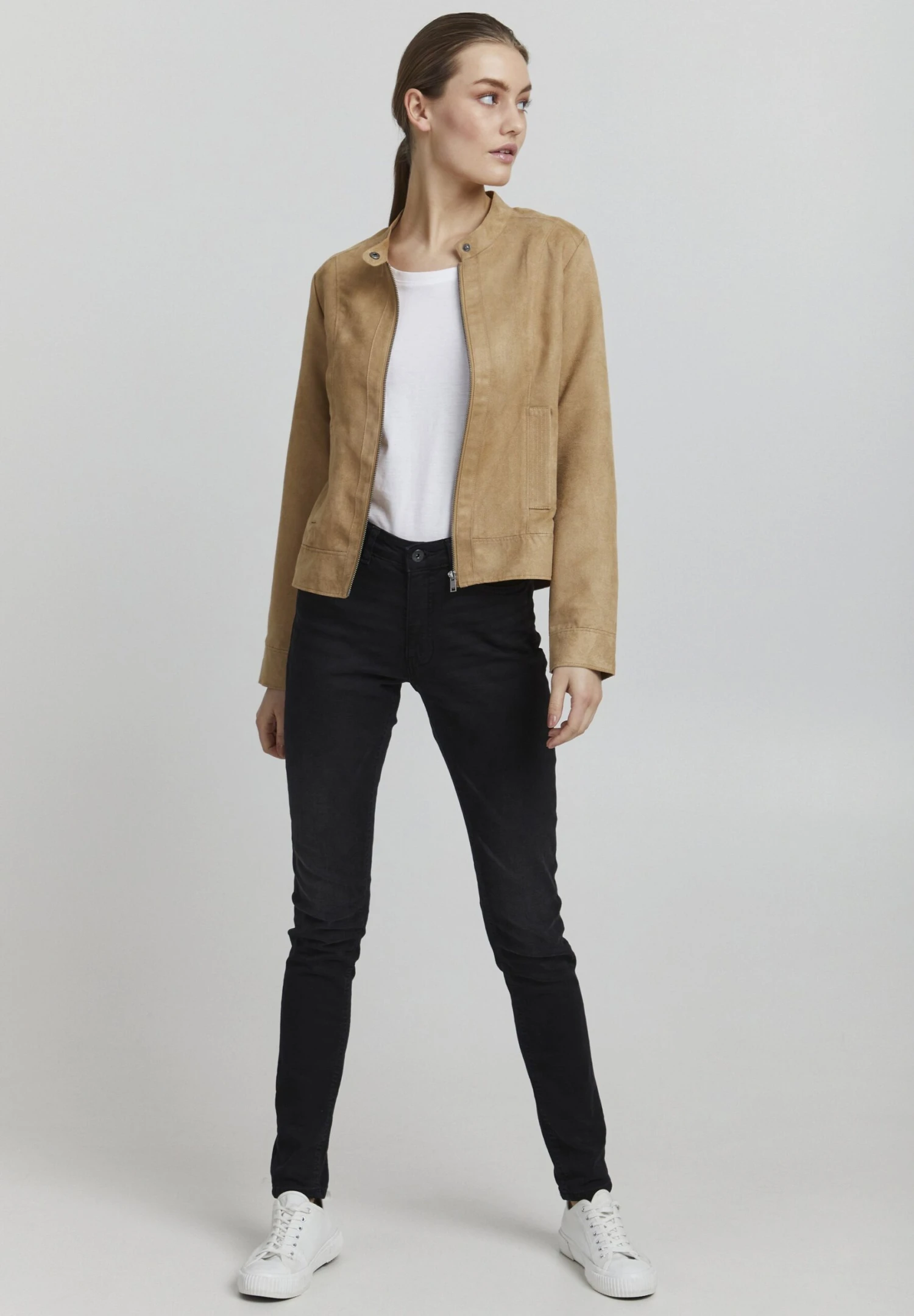 OXMO PeggyGiacca In SimilpelleTannin Donna Giacche E Blazer 1OX21G018-O11 2 OXMO PeggyGiacca In SimilpelleTannin Donna Giacche E Blazer 1OX21G018-O11 - immagine 2