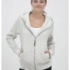 OXMO VendelaFelpa Con ZipLight Grey Donna Felpe 1OX21J01A-C11