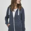 OXMO Olinda - Felpa Con Zip - Ins Blue M