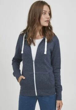 OXMO Olinda - Felpa Con Zip - Ins Blue M