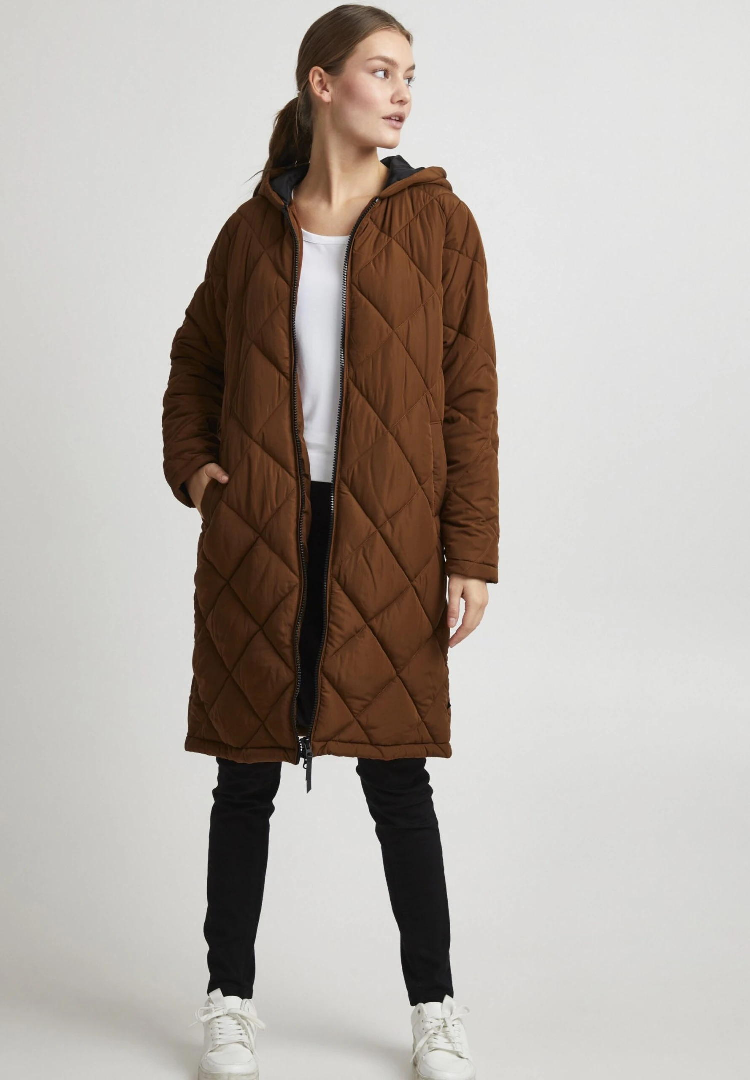 OXMO OxstancaCappotto InvernaleBrown Donna Cappotti 1OX21U01A-O11 2 OXMO OxstancaCappotto InvernaleBrown Donna Cappotti 1OX21U01A-O11 - immagine 2