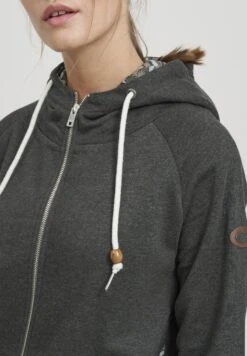 OXMO OxullaFelpa Con ZipDark Grey Melange Donna Felpe 1OX21J017-C11 -Zalando outlet 5ebca21839c043238d7e3309e70c5bac