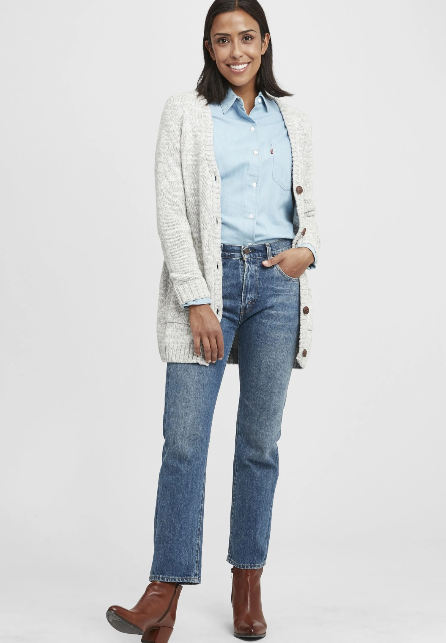 OXMO OxphilemonaCardiganLig Grey M Donna Maglieria 1OX21I00O-C12 2 OXMO OxphilemonaCardiganLig Grey M Donna Maglieria 1OX21I00O-C12 - immagine 2