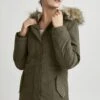 OXMO Oxloka - Cappotto Invernale - Ivy Green