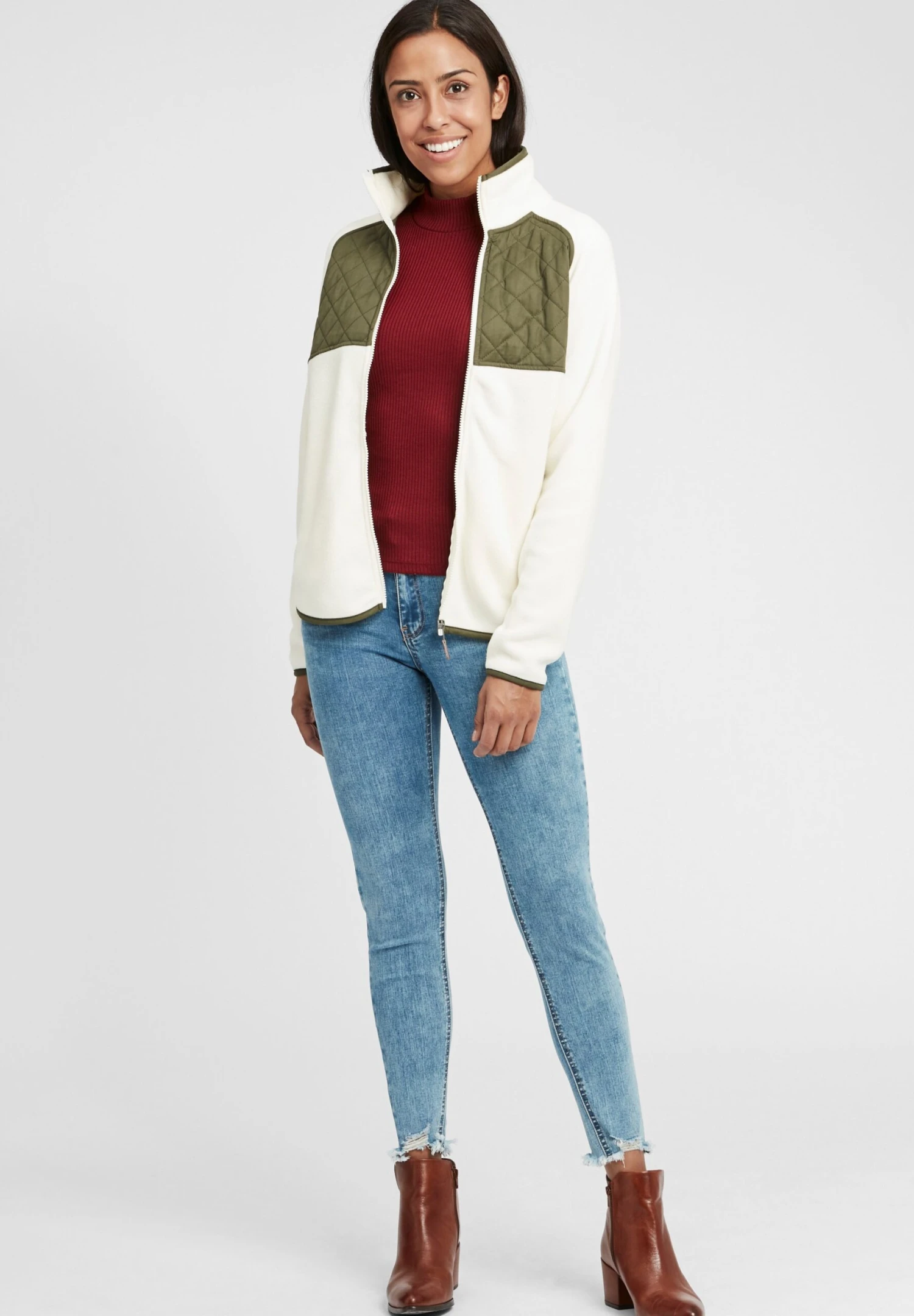 OXMO OxmalinGiacca In PileOff White Donna Felpe 1OX21I00L-A11 2 OXMO OxmalinGiacca In PileOff White Donna Felpe 1OX21I00L-A11 - immagine 2