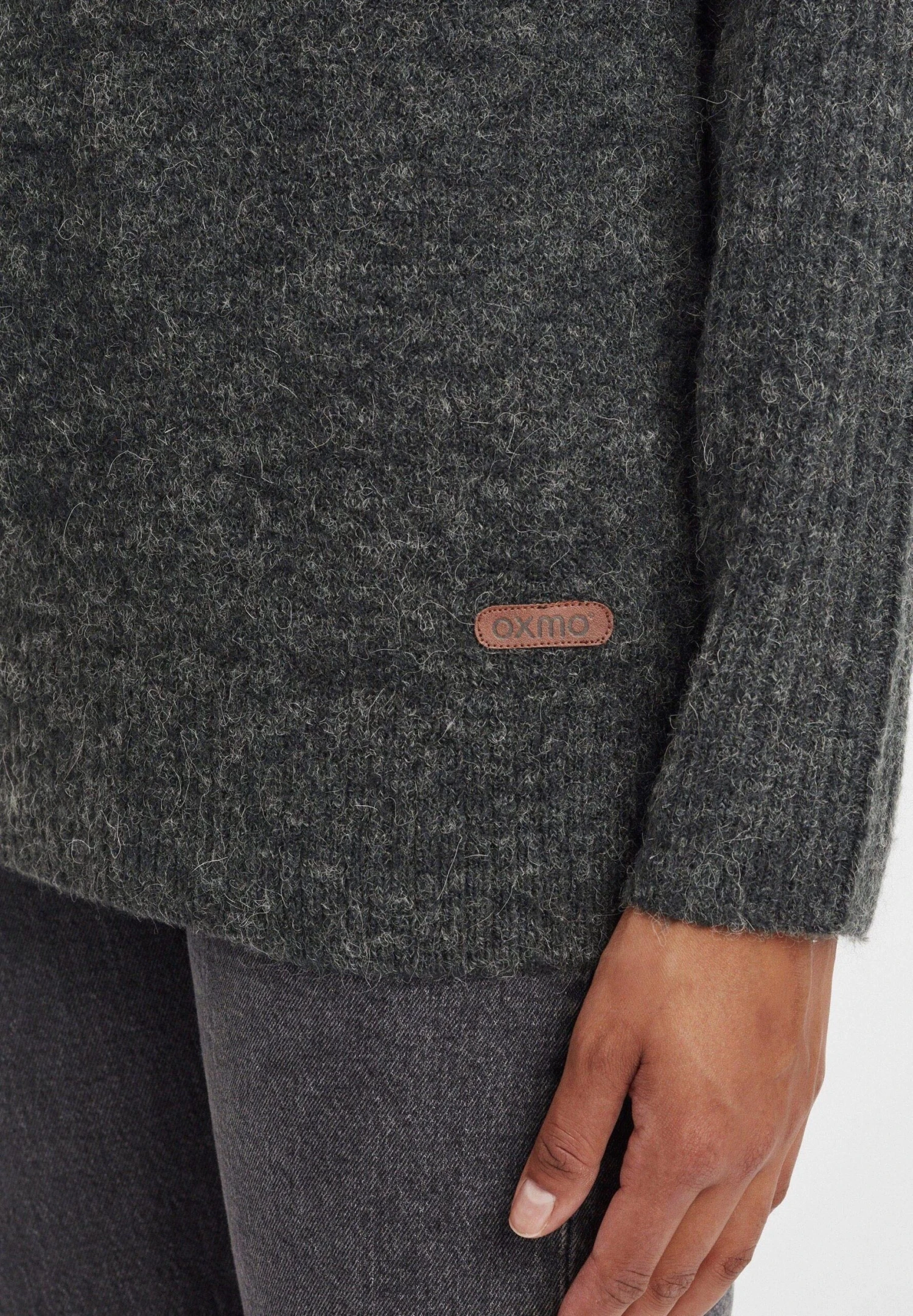 OXMO OxgiannaMaglioneDark Grey Melange Donna Maglieria 1OX21I01D-C12 5 OXMO OxgiannaMaglioneDark Grey Melange Donna Maglieria 1OX21I01D-C12 - immagine 5