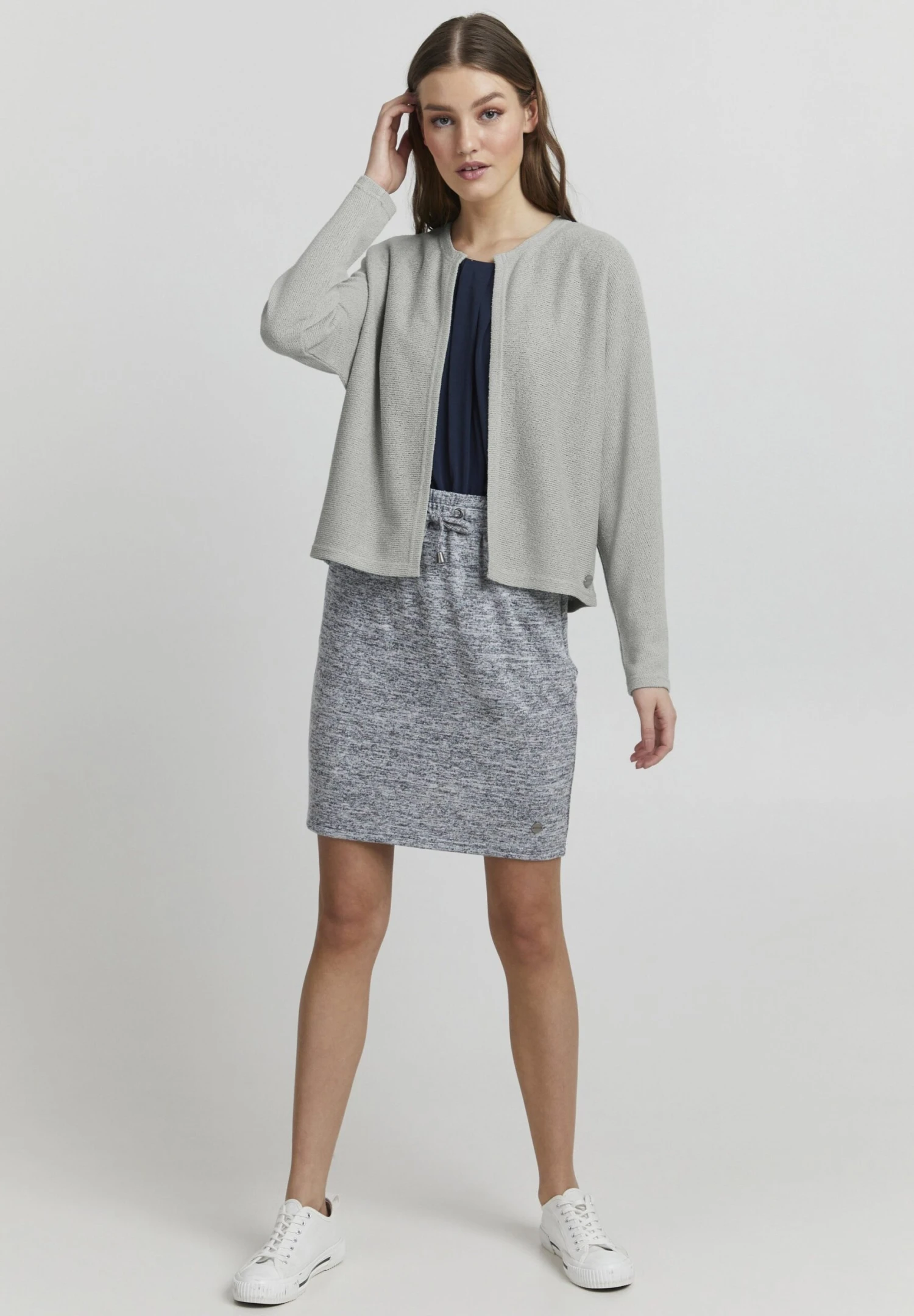 OXMO Kike - Cardigan - Aqua Gray 2 OXMO Kike - Cardigan - Aqua Gray - immagine 2