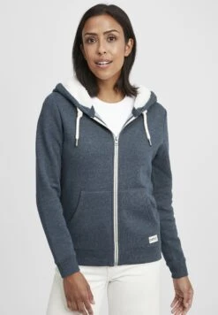 OXMO OxbinjaFelpa Con ZipInsignia Blue Melange Donna Felpe 1OX21J00P-K11