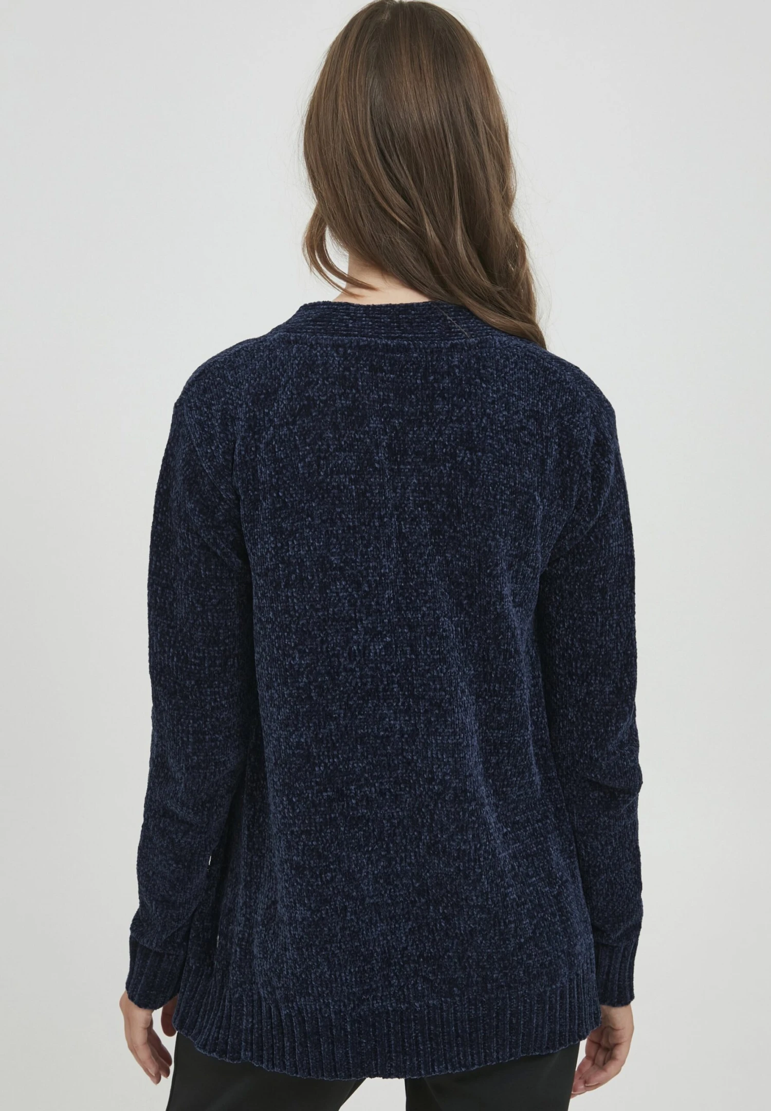 OXMO OxelisabetCardiganInsignia Blue Donna Maglieria 1OX21I01V-K11 3 OXMO OxelisabetCardiganInsignia Blue Donna Maglieria 1OX21I01V-K11 - immagine 3