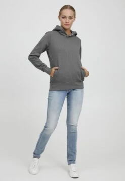 OXMO Oxvera - Felpa Con Cappuccio - Medium Grey Melange -Zalando outlet 72abf93623d449e5aeaa807333dbbc64