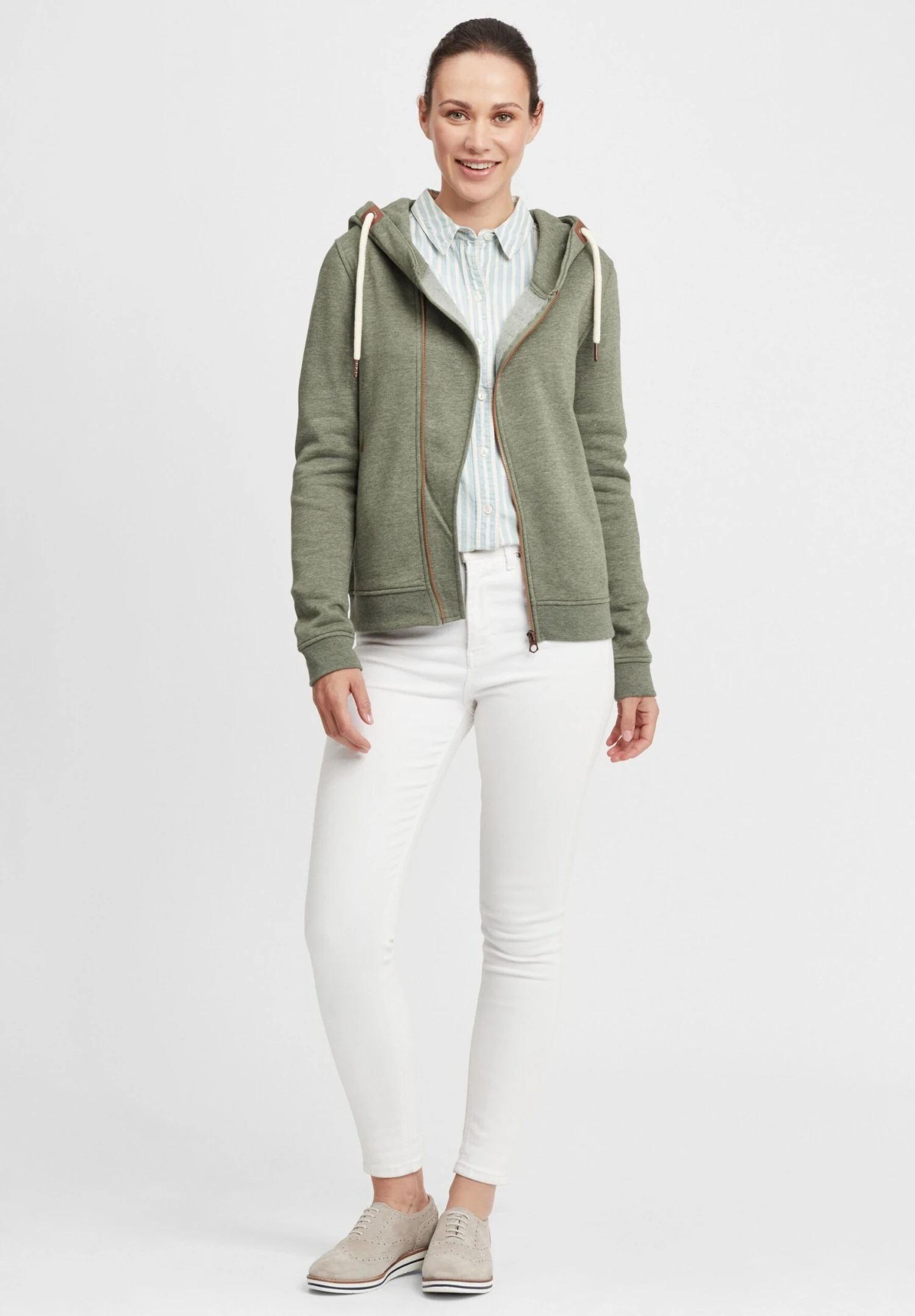 OXMO OxvickyFelpa Con ZipClimb Mel Donna Felpe 1OX21J00E-M11 2 OXMO OxvickyFelpa Con ZipClimb Mel Donna Felpe 1OX21J00E-M11 - immagine 2