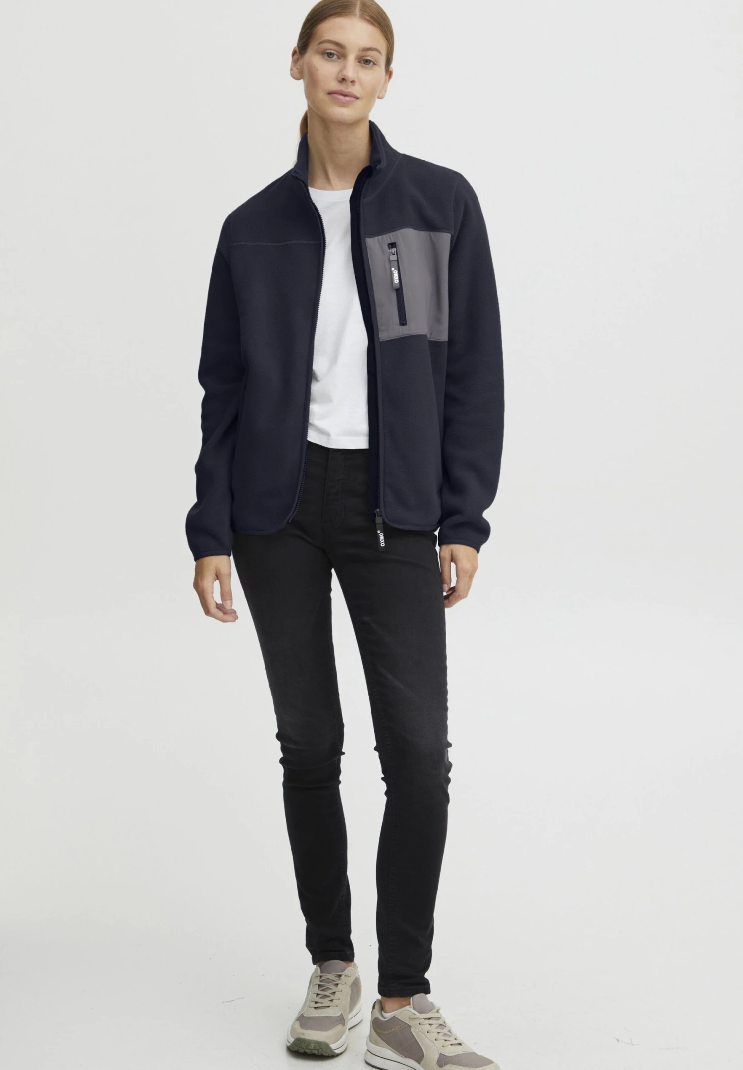 OXMO Oxnymfe - Giacca In Pile - Total Eclipse 2 OXMO Oxnymfe - Giacca In Pile - Total Eclipse - immagine 2