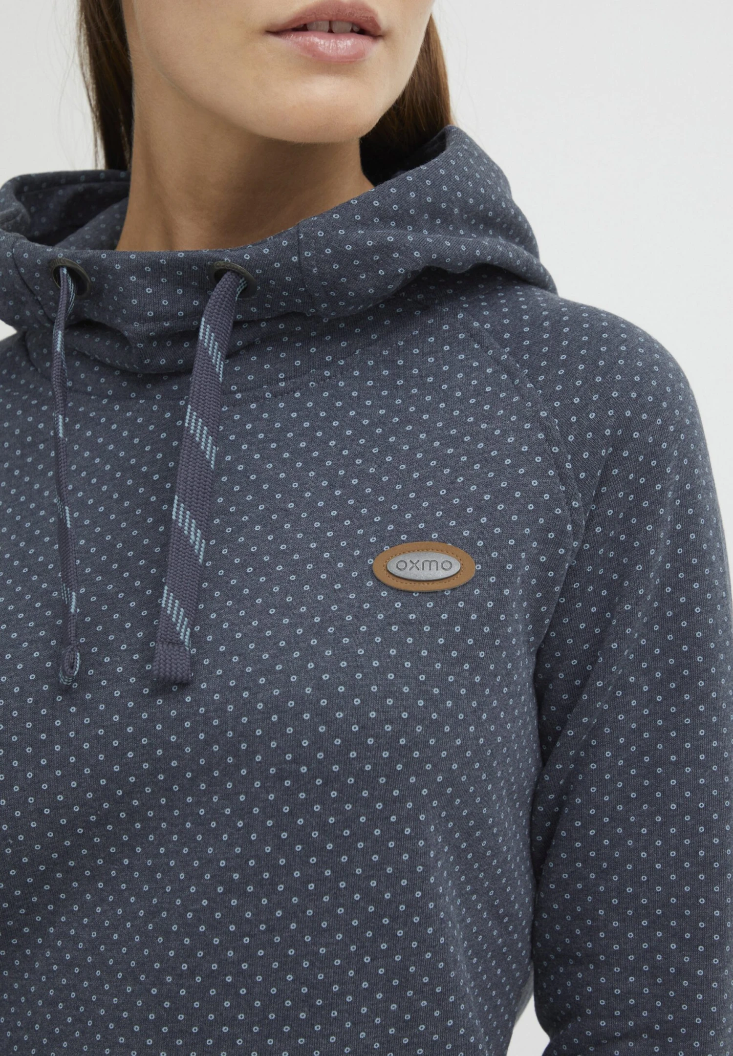 OXMO OxaminaFelpa Con CappuccioInsignia Blue Melange Donna Felpe 1OX21J00U-K12 4 OXMO OxaminaFelpa Con CappuccioInsignia Blue Melange Donna Felpe 1OX21J00U-K12 - immagine 4