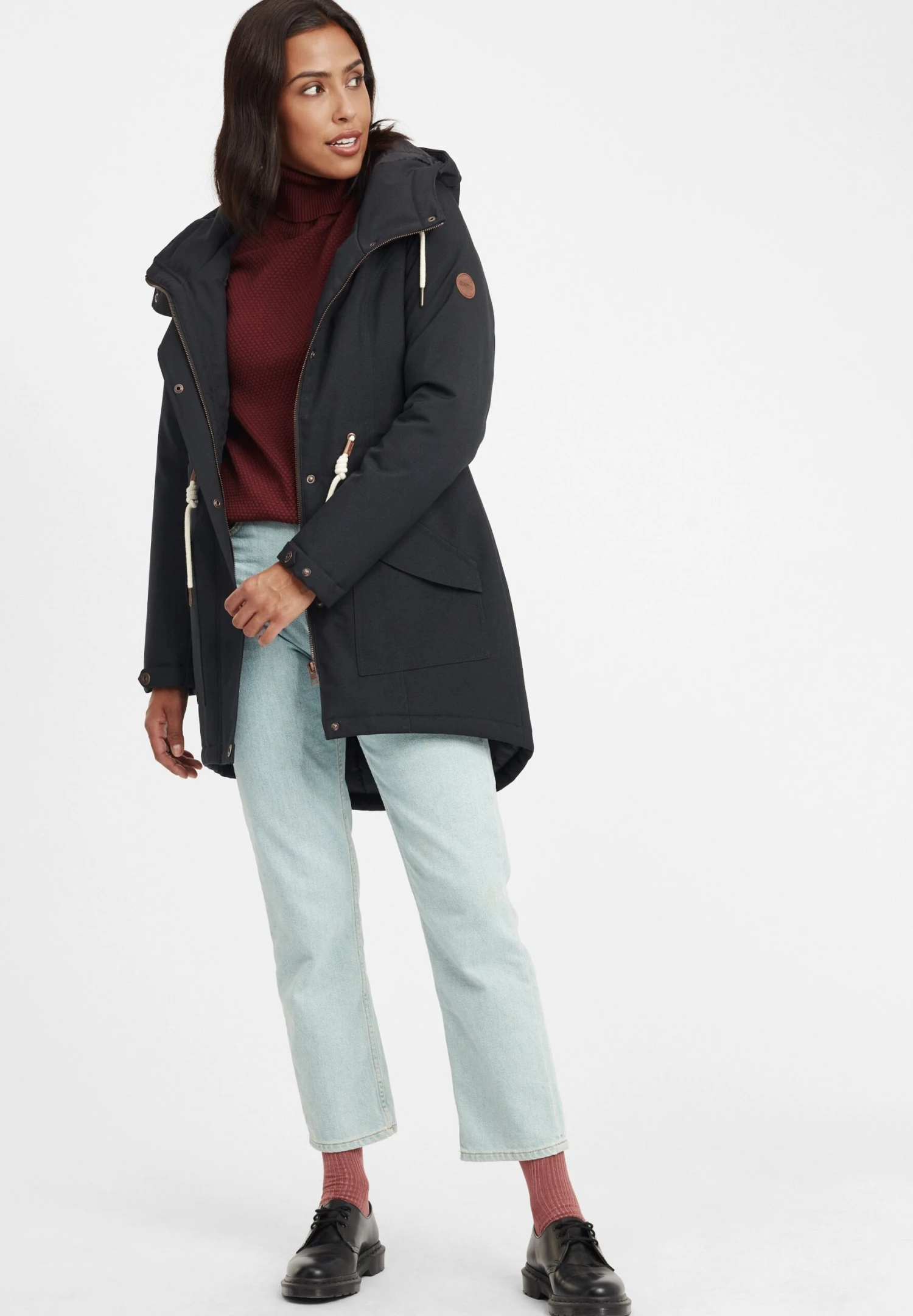 OXMO Oxmelly - Cappotto Invernale - Black 2 OXMO Oxmelly - Cappotto Invernale - Black - immagine 2