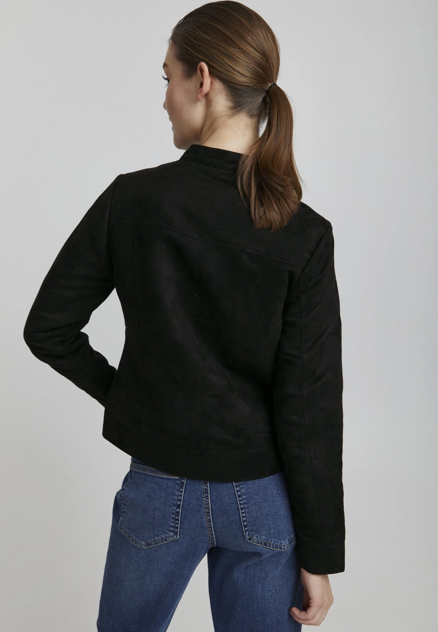 OXMO Peggy - Giacca In Similpelle - Black 3 OXMO Peggy - Giacca In Similpelle - Black - immagine 3