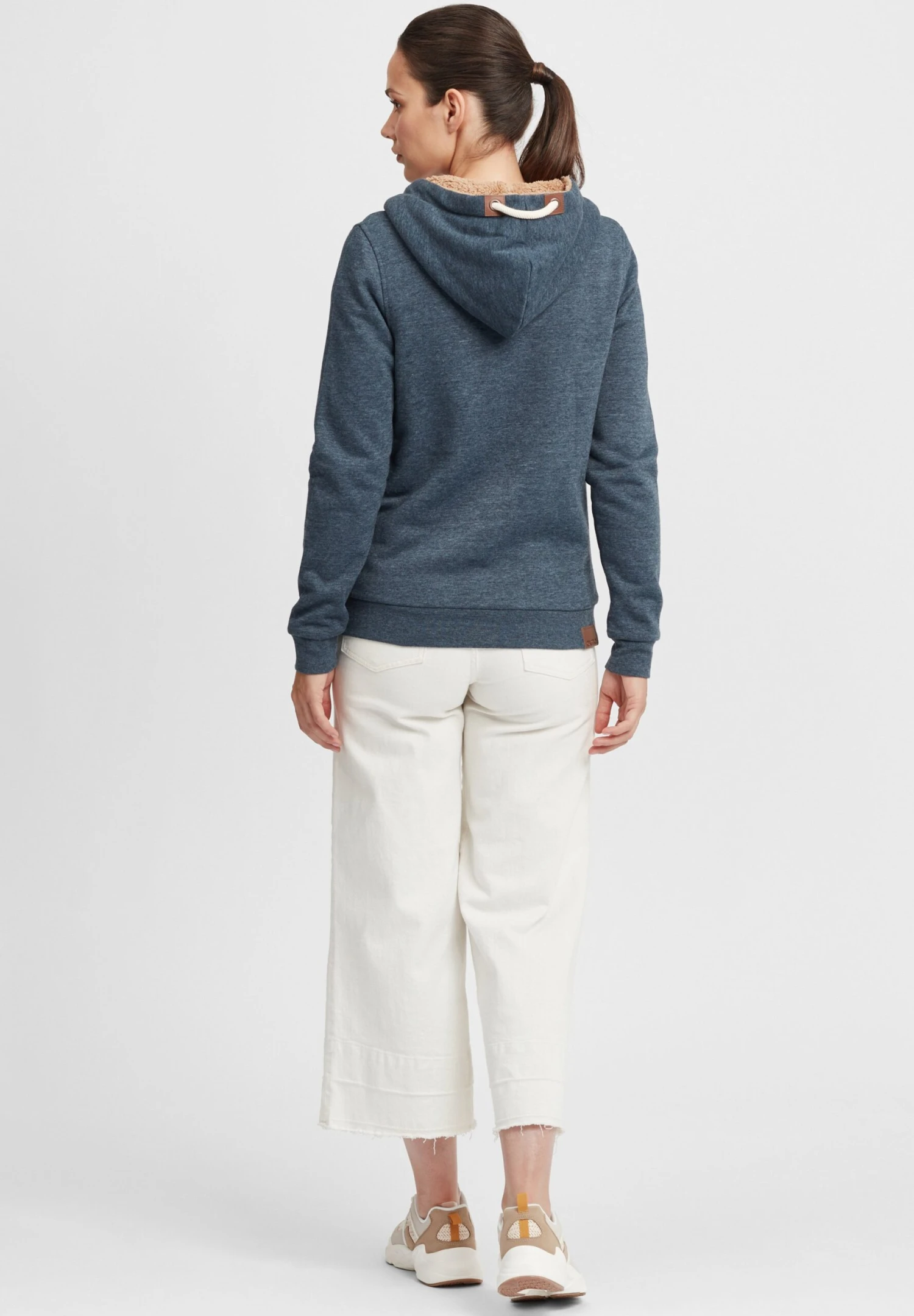 OXMO OxvickyFelpa Con ZipIns Bl Mel Donna Felpe 1OX21J00B-K11 3 OXMO OxvickyFelpa Con ZipIns Bl Mel Donna Felpe 1OX21J00B-K11 - immagine 3