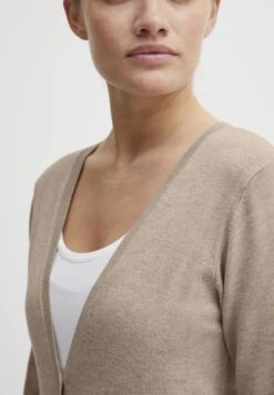 OXMO Oxhelene - Cardigan - Cement Melange -Zalando outlet 91b7689194224e3eb65336587b88af1c