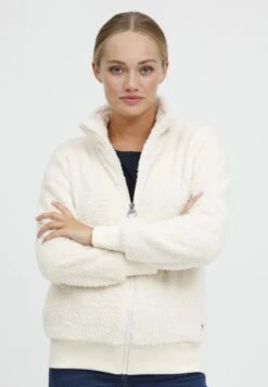 OXMO Anneka - Giacca In Pile - White