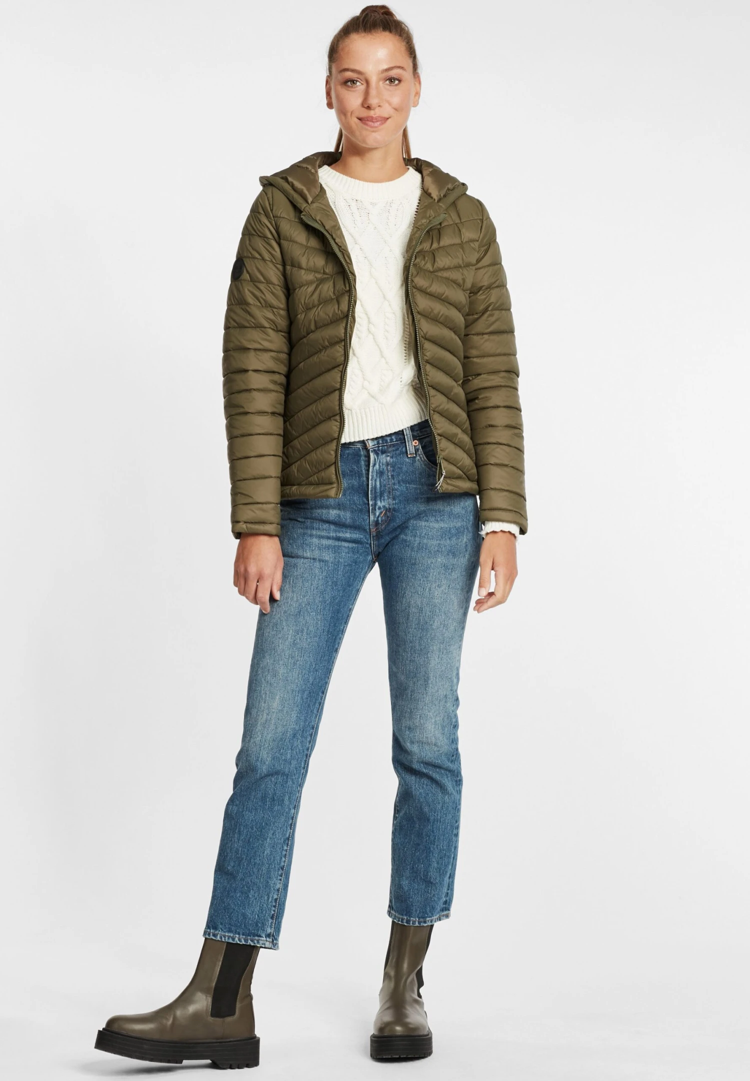 OXMO OxquellaGiacca InvernaleIvy Green Donna Giacche E Blazer 1OX21G00M-N11 2 OXMO OxquellaGiacca InvernaleIvy Green Donna Giacche E Blazer 1OX21G00M-N11 - immagine 2